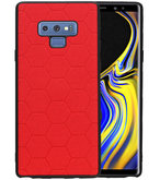 Hexagon Hard Case voor Samsung Galaxy Note 9 Rood