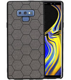 Hexagon Hard Case voor Samsung Galaxy Note 9 Grijs