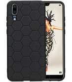 Hexagon Hard Case voor Huawei P20 Zwart