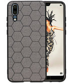 Hexagon Hard Case voor Huawei Mate 20 Grijs