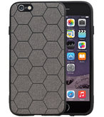 Hexagon Hard Case voor iPhone 6 / 6s Grijs