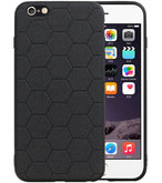 Hexagon Hard Case voor iPhone 6 Plus / 6s Plus Zwart