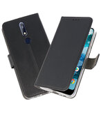 Wallet Cases Hoesje voor Nokia 7.1 Zwart