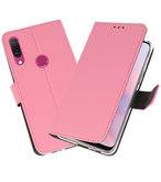 Wallet Cases Hoesje voor Huawei Y9 2019 Roze