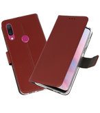 Wallet Cases Hoesje voor Huawei Y9 2019 Bruin