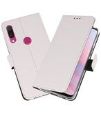 Wallet Cases Hoesje voor Huawei Y9 2019 Wit