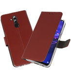 Wallet Cases Hoesje voor Huawei Mate 20 Lite Bruin
