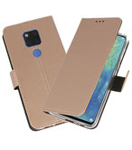 Wallet Cases Hoesje voor Huawei Mate 20 X Goud