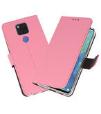 Wallet Cases Hoesje voor Huawei Mate 20 X Roze