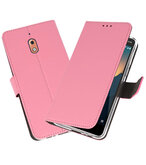 Wallet Cases Hoesje voor Nokia 2.1 Roze