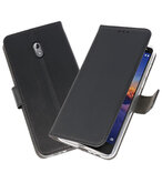 Wallet Cases Hoesje voor Nokia 3.1 Zwart