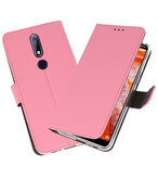 Wallet Cases Hoesje voor Nokia 3.1 Plus Roze