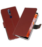 Wallet Cases Hoesje voor Nokia 3.1 Plus Bruin