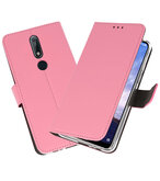 Wallet Cases Hoesje voor Nokia X6 6.1 Plus Roze