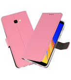 Wallet Cases Hoesje voor Galaxy J4 Plus Roze