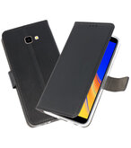 Wallet Cases Hoesje voor Galaxy J4 Plus Zwart