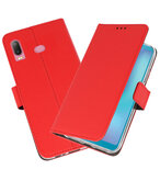Wallet Cases Hoesje voor Samsung Galaxy A6s Rood