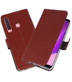 Wallet Cases Hoesje voor Samsung Galaxy A9 2018 Bruin