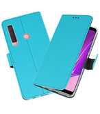 Wallet Cases Hoesje voor Samsung Galaxy A9 2018 Blauw