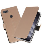 Wallet Cases Hoesje voor XiaoMi Mi 8 Lite Goud