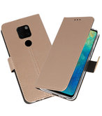 Wallet Cases Hoesje voor Huawei Mate 20 Goud