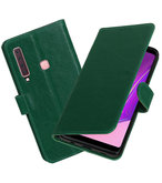 Hoesje voor Samsung Galaxy A9 2018 Pull-Up Booktype Groen