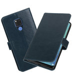 Hoesje voor Huawei Mate 20 X Pull-Up Booktype Blauw