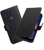 Hoesje voor XiaoMi Redmi Note 6 Pro Pull-Up Booktype Zwart