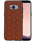Hexagon Hard Case voor Samsung Galaxy S8 Bruin