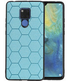 Hexagon Hard Case voor Huawei Mate 20 X Blauw