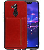 Staand Back Cover 1 Pasjes voor Huawei Mate 20 Lite Rood