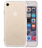 Transparant Geometric Style Siliconen Hoesjes voor iPhone 8