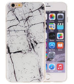 Marble Wit Print Hardcase voor iPhone 6 Plus