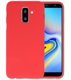 Rood Color TPU Hoesje voor Samsung Galaxy A6 Plus