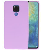Paars Color TPU Hoesje voor Huawei Mate 20 X
