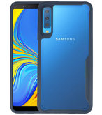 Navy Focus Transparant Hard Cases voor Samsung Galaxy A7 2018