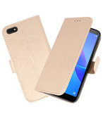 Bookstyle Wallet Cases Hoesje voor Huawei Y5 Lite 2018 Goud