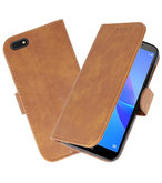 Bookstyle Wallet Cases Hoesje voor Huawei Y5 Lite 2018 Bruin