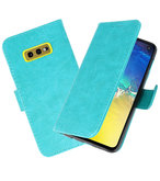 Bookstyle Wallet Cases Hoesje voor Samsung Galaxy S10e Groen