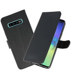Bookstyle Wallet Cases Hoesje voor Samsung Galaxy S10 Plus Zwart