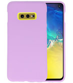 Color TPU Hoesje voor Samsung Galaxy S10e Paars