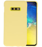 Color TPU Hoesje voor Samsung Galaxy S10e Geel
