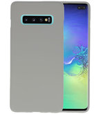 Color TPU Hoesje voor Samsung Galaxy S10 Plus Grijs