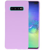 Color TPU Hoesje voor Samsung Galaxy S10 Plus Paars