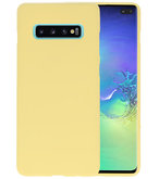 Color TPU Hoesje voor Samsung Galaxy S10 Plus Geel