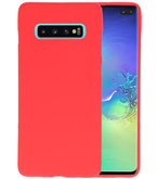Color TPU Hoesje voor Samsung Galaxy S10 Plus Rood
