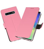 Wallet Cases Hoesje voor Samsung Galaxy S10 Plus Roze