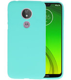 Color TPU Hoesje voor Motorola Moto G7 Power Turquoise