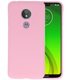 Color TPU Hoesje voor Motorola Moto G7 Power Roze