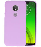 Color TPU Hoesje voor Motorola Moto G7 Power Paars